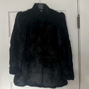 Vintage rabbit fur coat